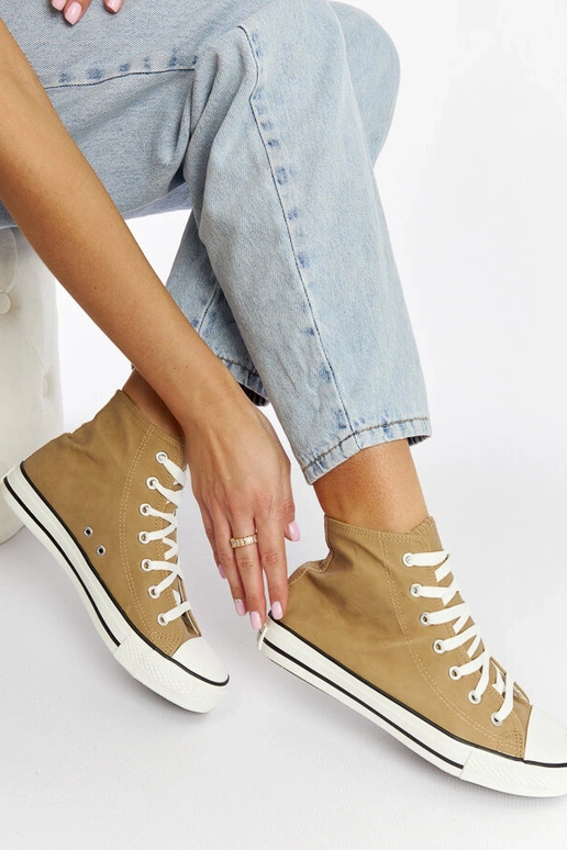 Braune High-Top-Sneakers Efren