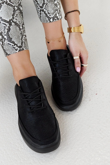 Baskets noires femme à... 2