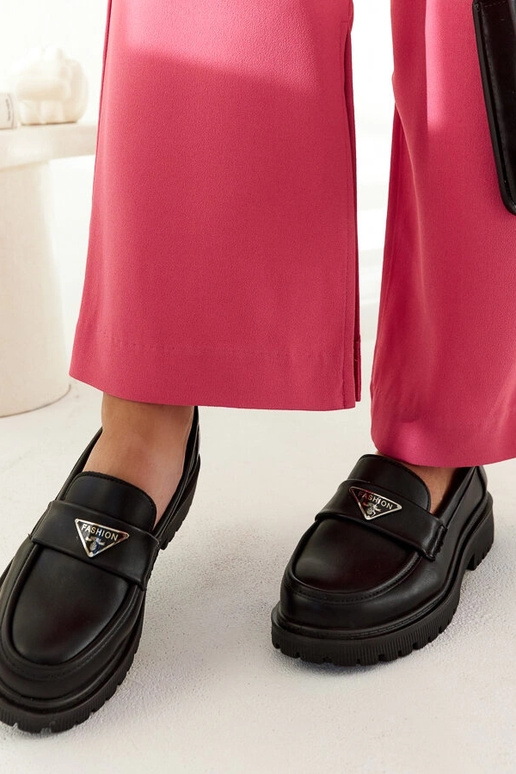 Teri mocassins noirs