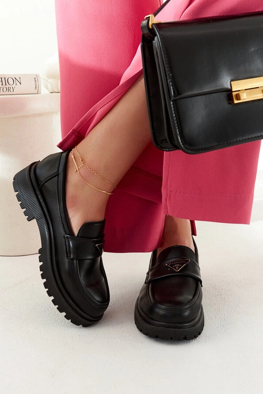 Teri mocassins noirs