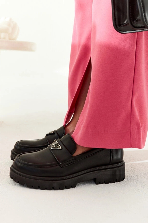 Teri mocassins noirs