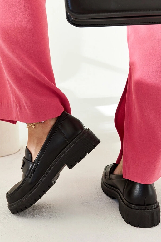 Teri mocassins noirs