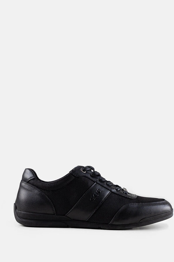 Bottines sneakers pour hommes noires GOE NN1N4004