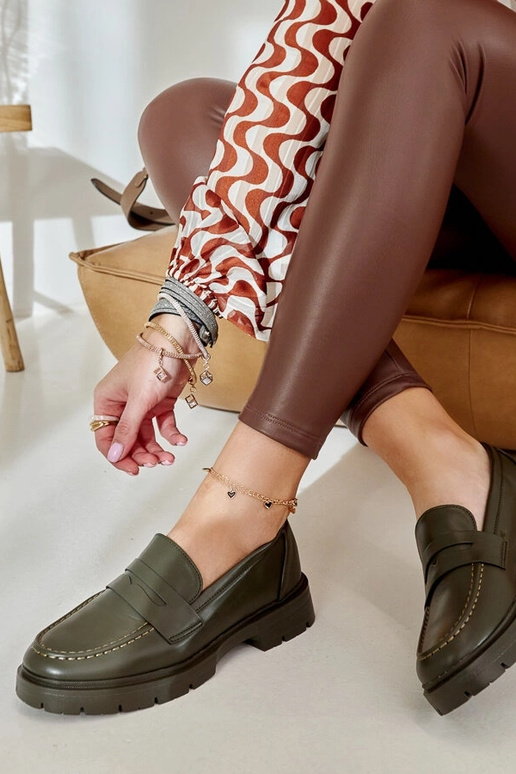 Grüne Mokassins von Maybritt Grüne Mokassins von Maybritt