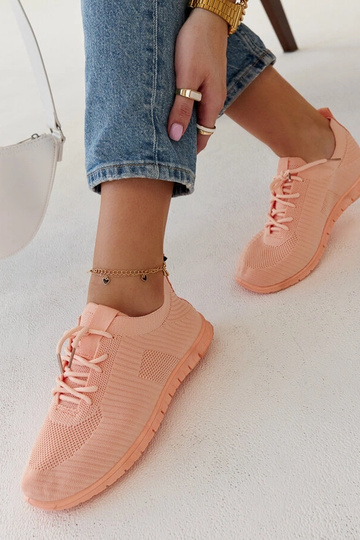 Sneaker „Erminio“ aus rosa Stoff