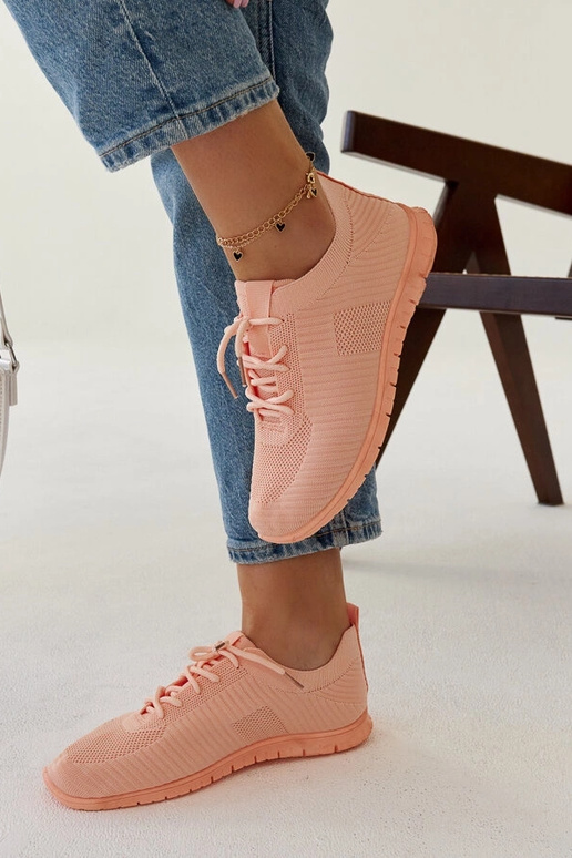 Sneaker „Erminio“ aus rosa Stoff