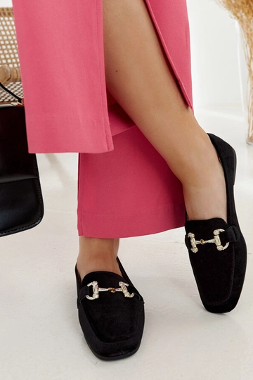 Mocassins en velours noir... 2