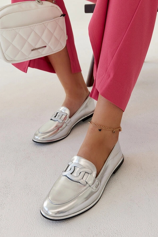 Zana – Klassische Loafer in Silber Zana – Klassische Loafer in Silber