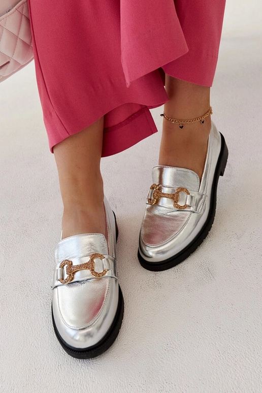 Srebrne mokasyny z cyrkoniami Aleyna Srebrne mokasyny z cyrkoniami Aleyna