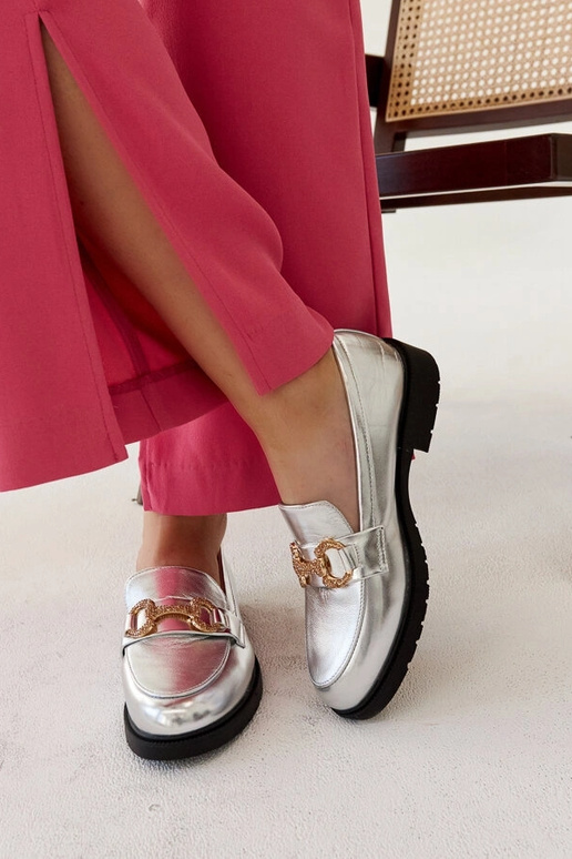 Srebrne mokasyny z cyrkoniami Aleyna Srebrne mokasyny z cyrkoniami Aleyna