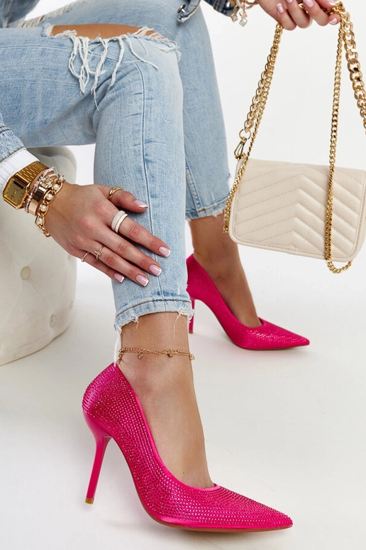 Mørkelyserøde Liena højhælede sko Mørkelyserøde Liena højhælede sko