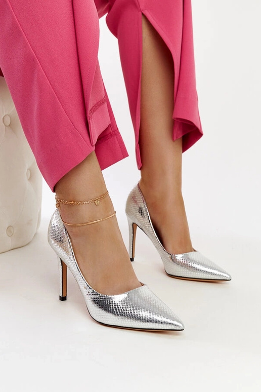 Zilveren gelakte pumps Wines Zilveren gelakte pumps Wines