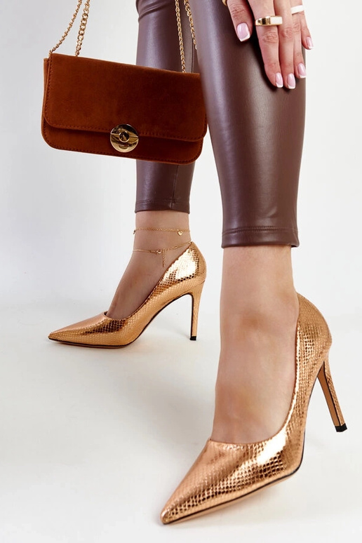 Wines champagne pumper i laklæder Wines champagne pumper i laklæder