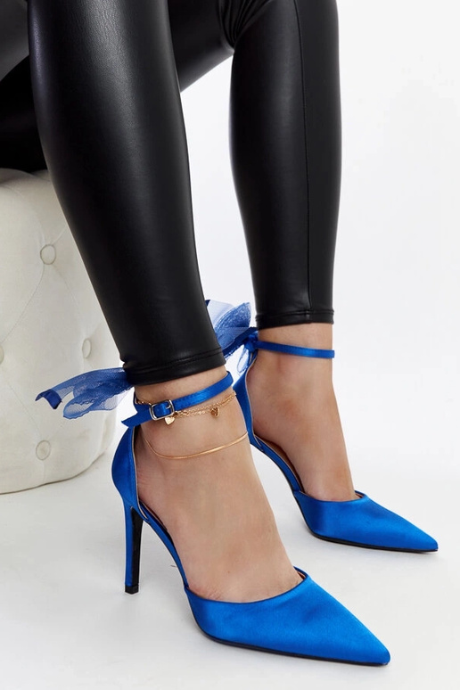 Blaue High Heels mit Schleife Ilaysa Blaue High Heels mit Schleife Ilaysa