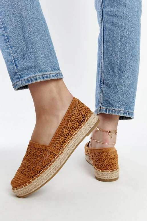 Espadrilles à lacets marron Samra sur...