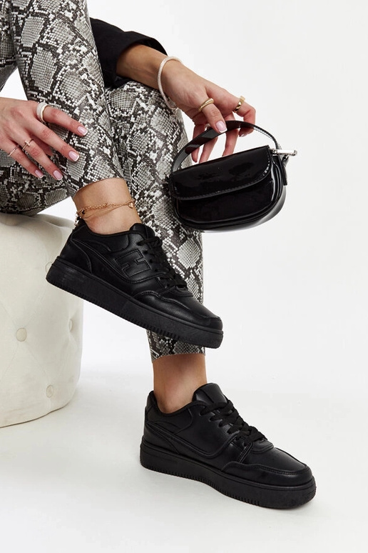 Schwarze Plateau-Sneakers Mentha Schwarze Plateau-Sneakers Mentha