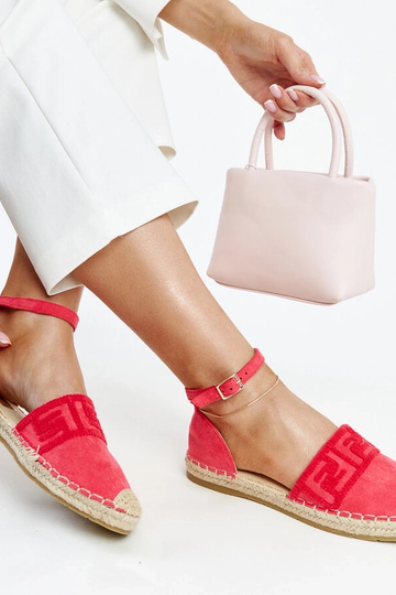 Espadrilles rose foncé avec broderie décorative Sonja 2