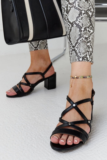 Sandales à talons noires Karmen 2