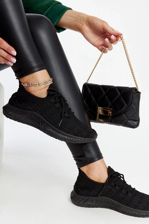 Baskets en tissu noires Milena Baskets en tissu noires Milena