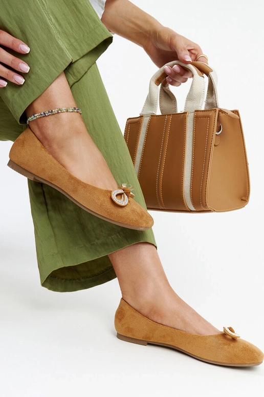 Braune Ballerinas mit Schleife Gaillou