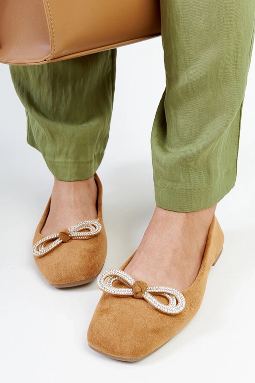 Braune Ballerinas mit Schleife Gaillou