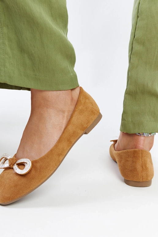 Ballerines marron avec noeud Gaillou
