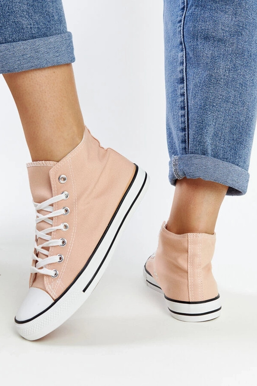 Hellrosa High-Top-Sneakers Eliska