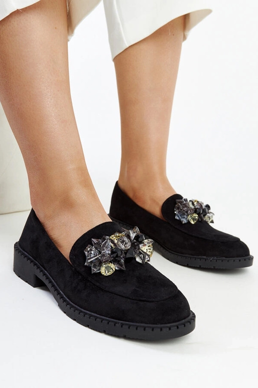 Sort ruskind loafers med Zemzem... Sort ruskind loafers med Zemzem...