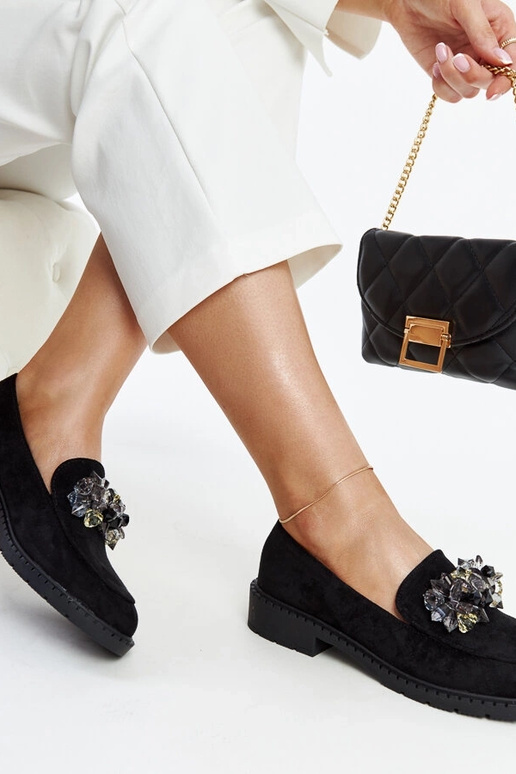 Sort ruskind loafers med Zemzem... Sort ruskind loafers med Zemzem...