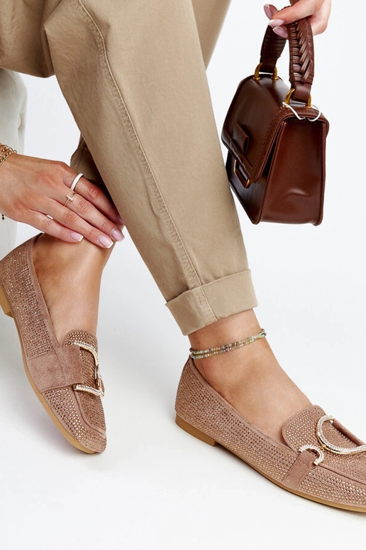 Brune skinnende Mebrat loafers Brune skinnende Mebrat loafers