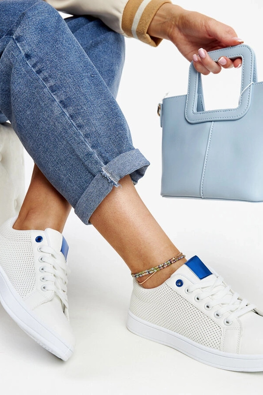 Hvide øko-læder sneakers Semret