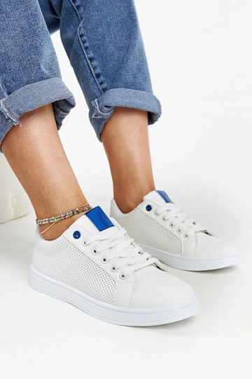 Hvide øko-læder sneakers Semret 2
