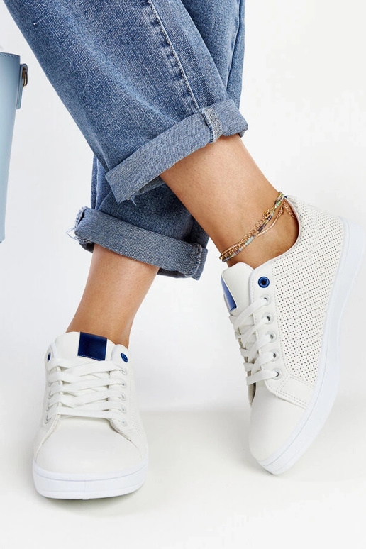 Hvide øko-læder sneakers Semret