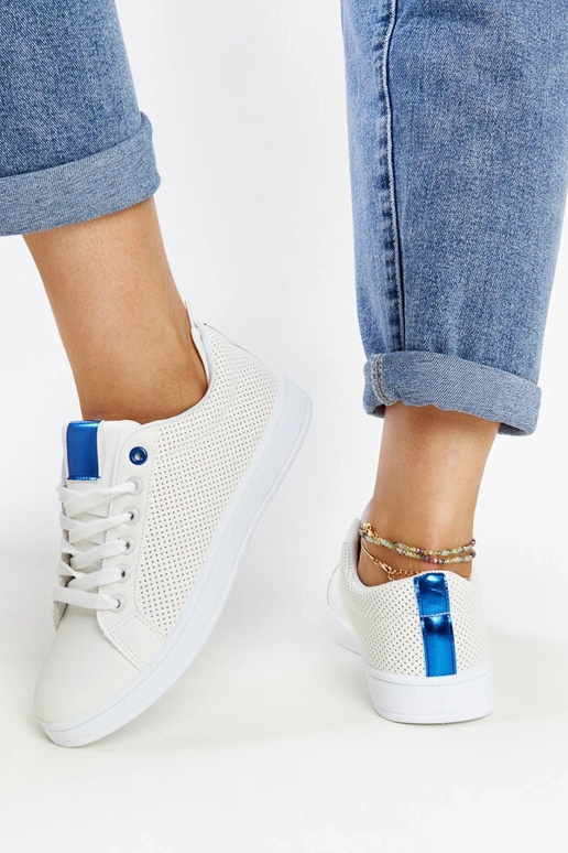 Hvide øko-læder sneakers Semret