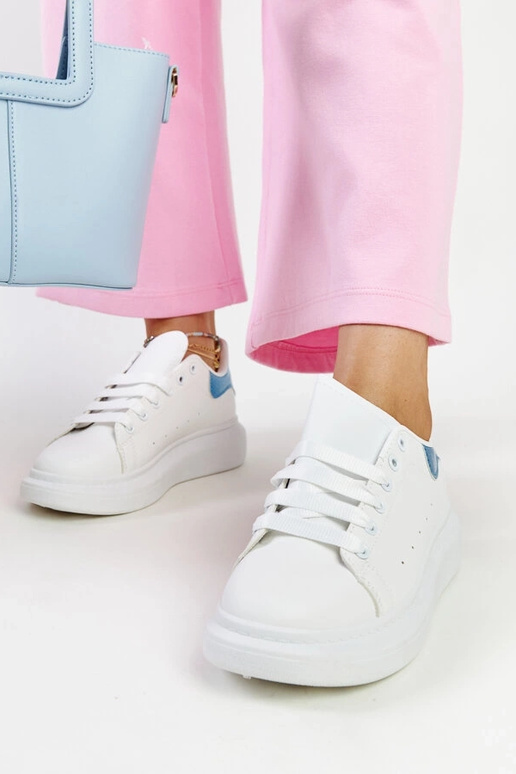 Baskets blanches en éco-cuir Fatimah