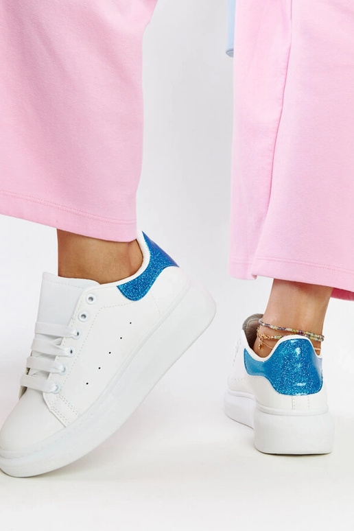 Baskets blanches en éco-cuir Fatimah