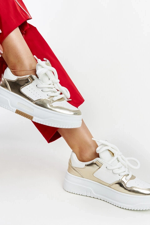 Farkas høj platform sneakers i hvid...