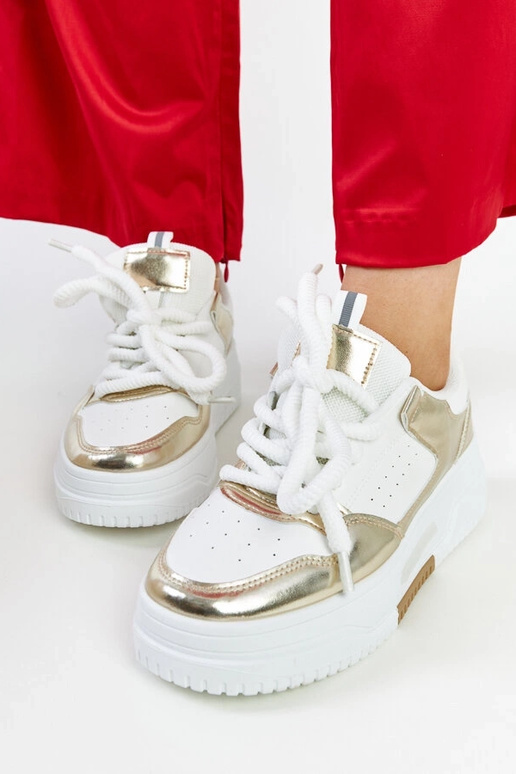 Farkas høj platform sneakers i hvid...