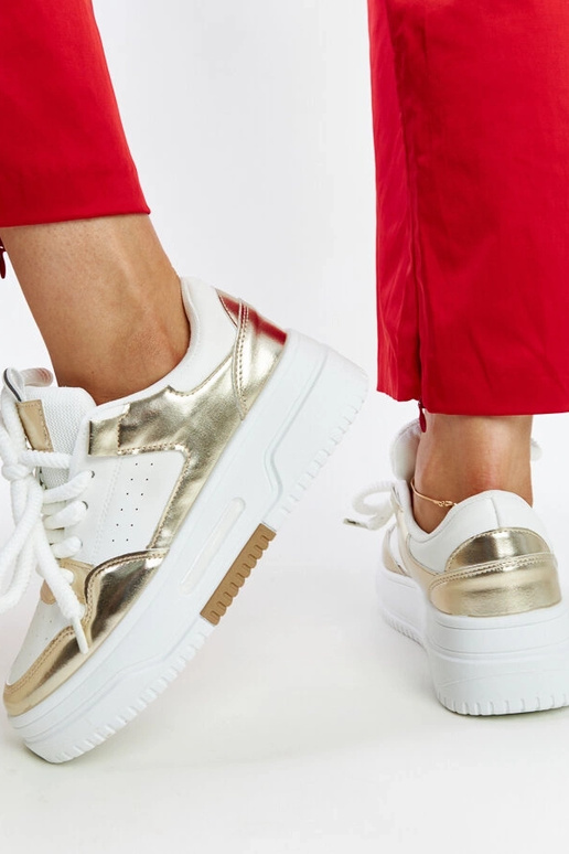 Farkas høj platform sneakers i hvid...