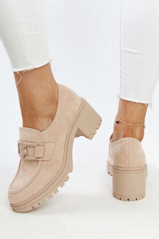 Beige Stiefeletten mit Ledersohle... Beige Stiefeletten mit Ledersohle...