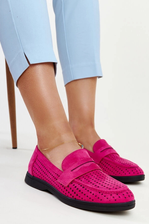 Vinceza Mørk Pink Suede Moccasins Vinceza Mørk Pink Suede Moccasins