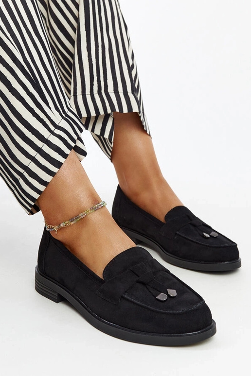 Sorte ruskind loafers fra Vinceza Sorte ruskind loafers fra Vinceza