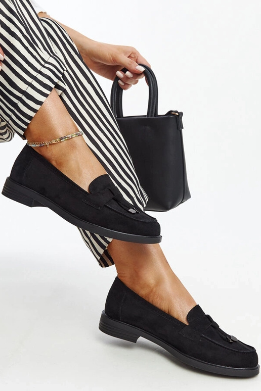 Sorte ruskind loafers fra Vinceza Sorte ruskind loafers fra Vinceza