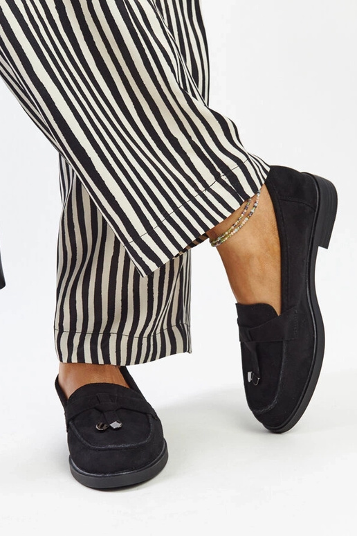 Sorte ruskind loafers fra Vinceza Sorte ruskind loafers fra Vinceza