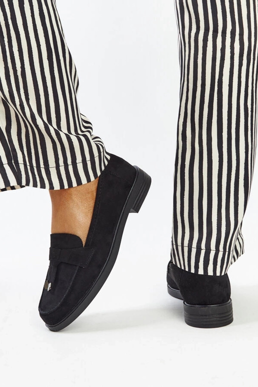 Sorte ruskind loafers fra Vinceza Sorte ruskind loafers fra Vinceza