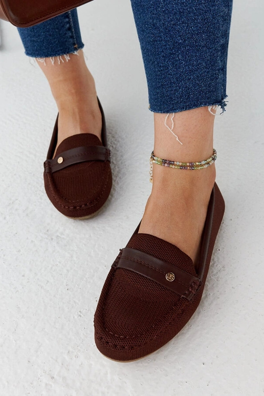 Fombio brune stof loafers Fombio brune stof loafers