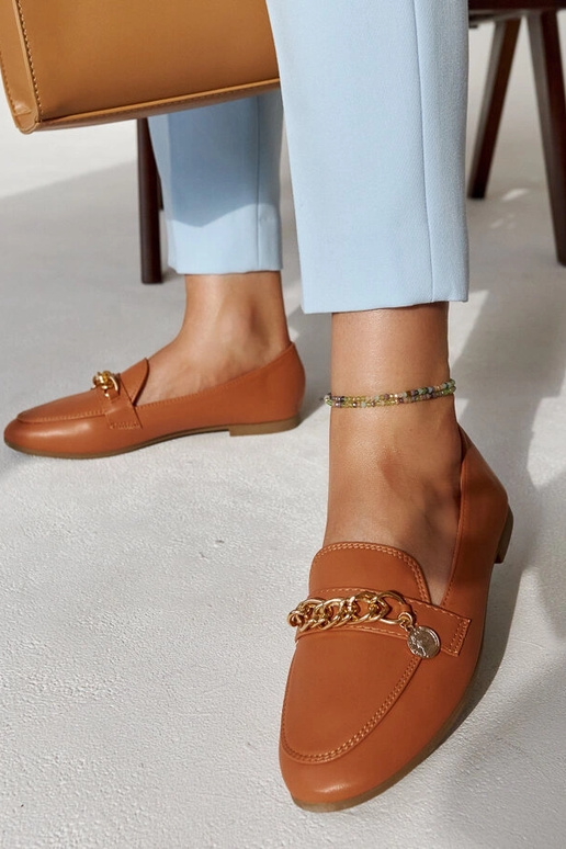 Scaletta Kettenloafer Warmes Braun Scaletta Kettenloafer Warmes Braun