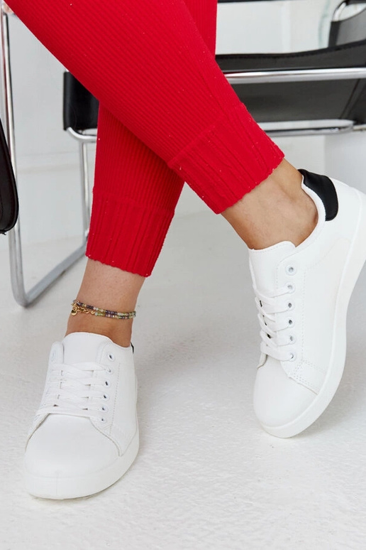 Weiße Birikti Plateau-Sneaker mit... Weiße Birikti Plateau-Sneaker mit...