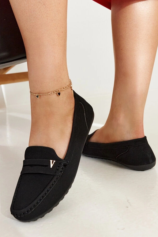 Schwarze Mokassins mit mattem Finish... Schwarze Mokassins mit mattem Finish...