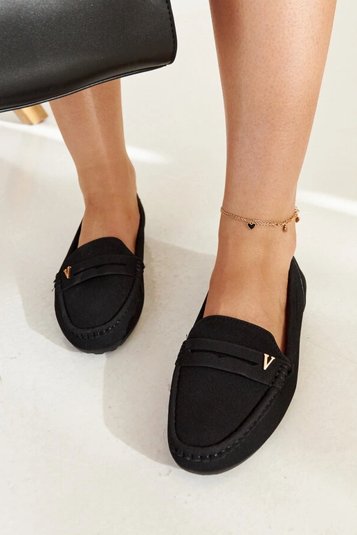 Schwarze Mokassins mit mattem Finish... Schwarze Mokassins mit mattem Finish...